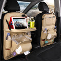 DriveEase™ Leather Seat-Back Organizer & Storage Bag