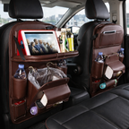 DriveEase™ Leather Seat-Back Organizer & Storage Bag