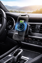 DriveEase™ Magnetic Wireless Car Charger Mount